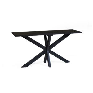 Mango Wood Black Console Table