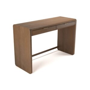 Mango Wood Honey Brown 2 Drawers Console Table