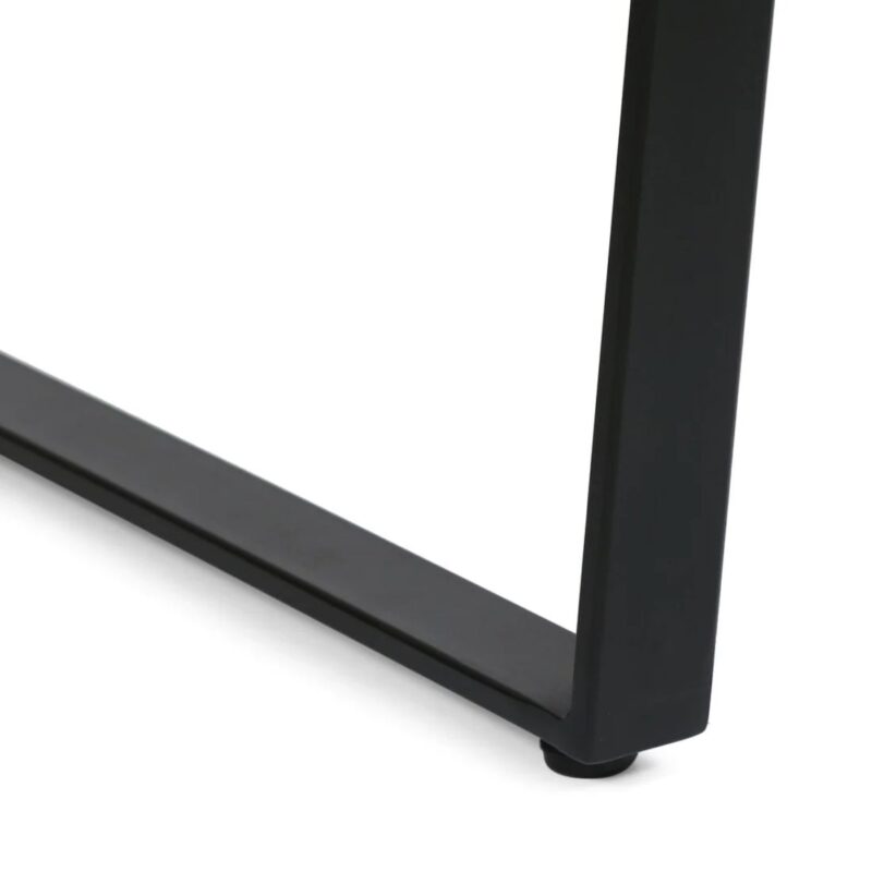Acacia Wood Natural And Black Iron Writing Desk