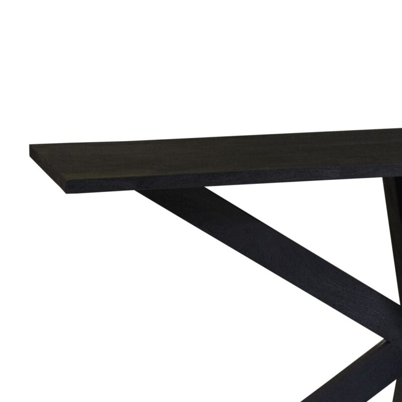 Mango Wood Black Console Table