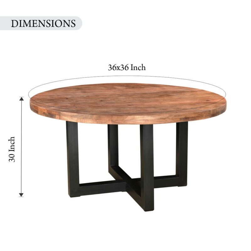 Wooden Iron Bistro Table