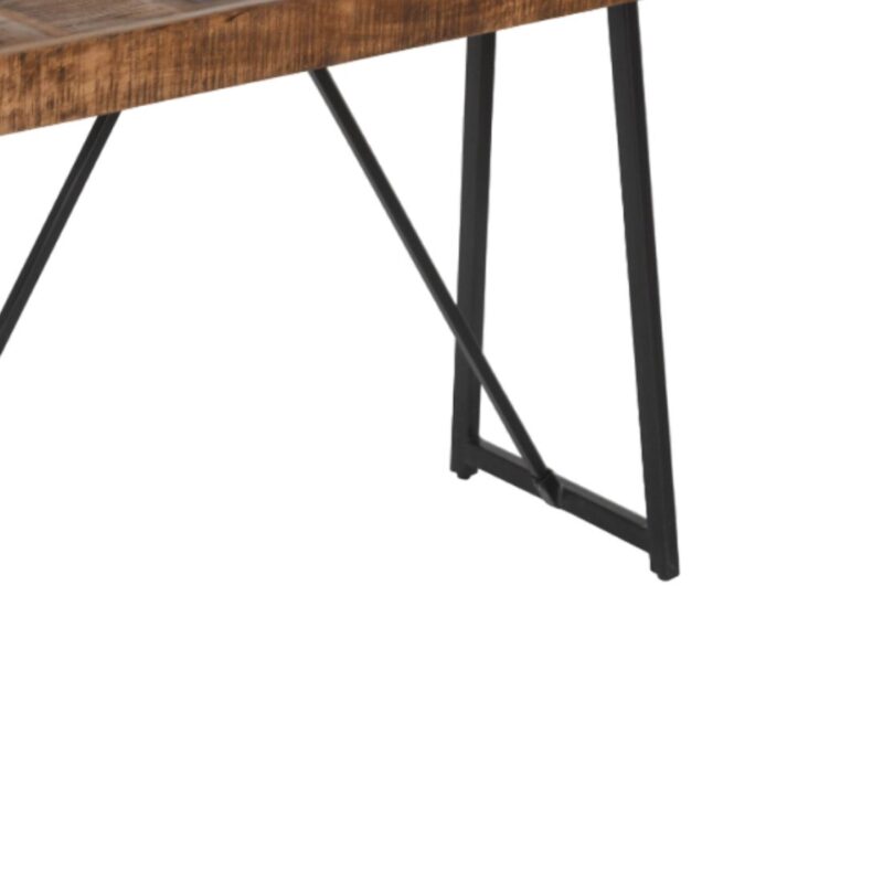 Honey Brown And Black Console Table